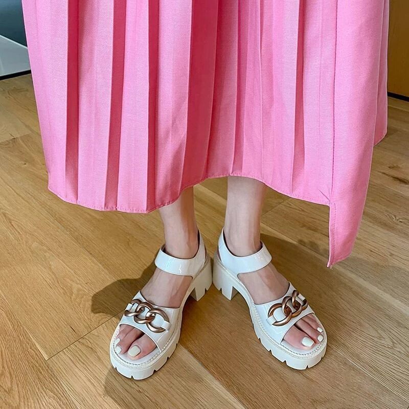 Ramona Lädersandal För Kvinnor - Svart