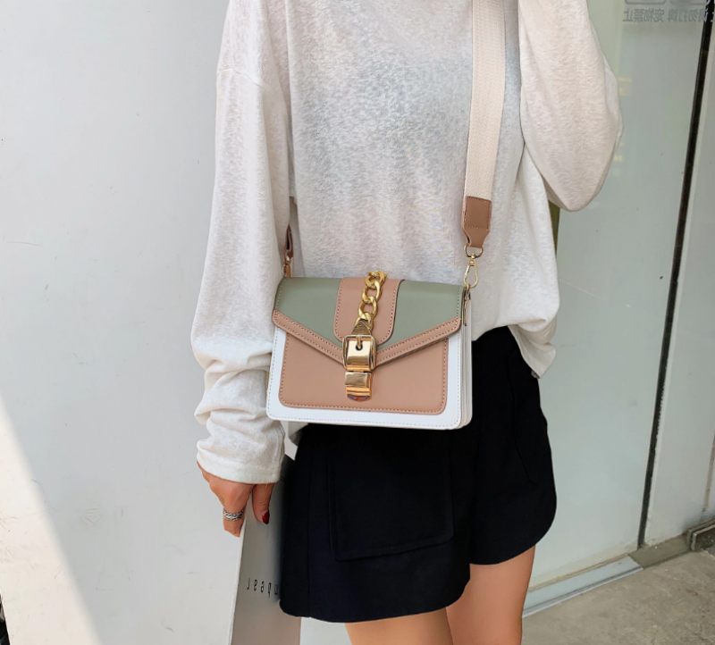 Randa Handväska För Kvinnor Small Luxury Chain Läder Crossbody - Grön
