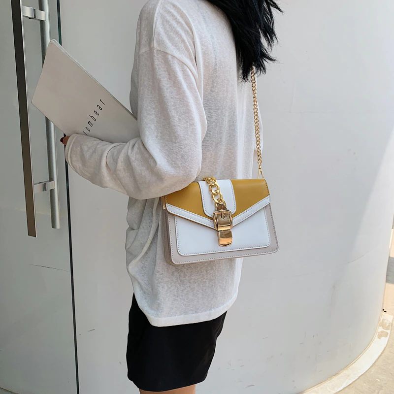 Randa Handväska För Kvinnor Small Luxury Chain Läder Crossbody - Grön