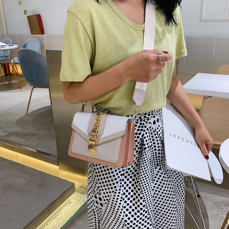 Randa Handväska För Kvinnor Small Luxury Chain Läder Crossbody - Grön