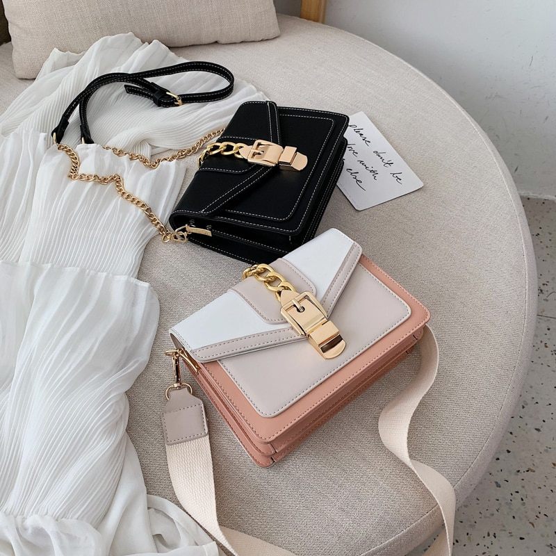 Randa Handväska För Kvinnor Small Luxury Chain Läder Crossbody - Grön