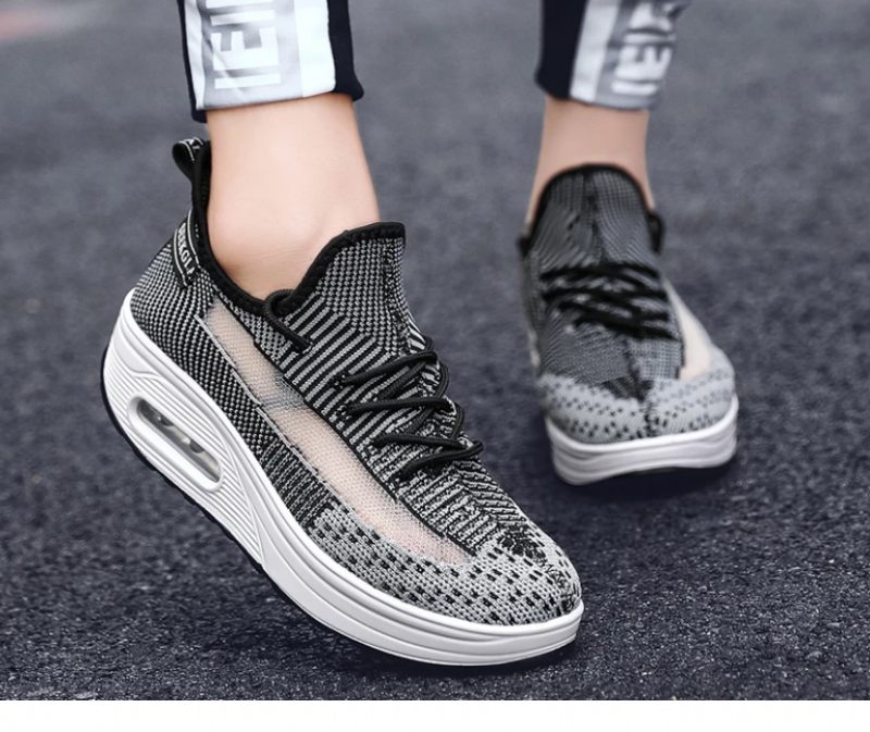 Regia Damsneakers Platta Med Plattform - Svart