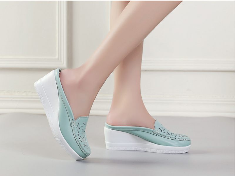 Regina Platform Mule För Kvinnor - Vit