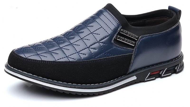 Regniga Loafers För Män Casual Skor - Svart