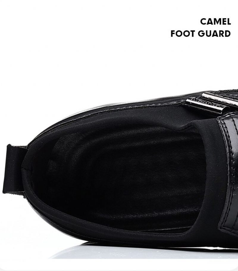 Regniga Loafers För Män Casual Skor - Svart