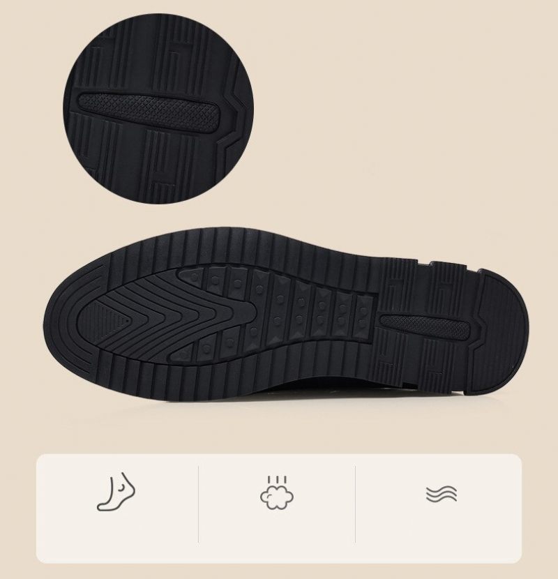 Regniga Loafers För Män Casual Skor - Svart