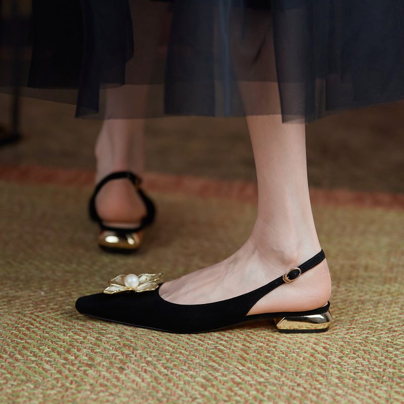 Reina Slingback Pumps För Kvinnor - Gul