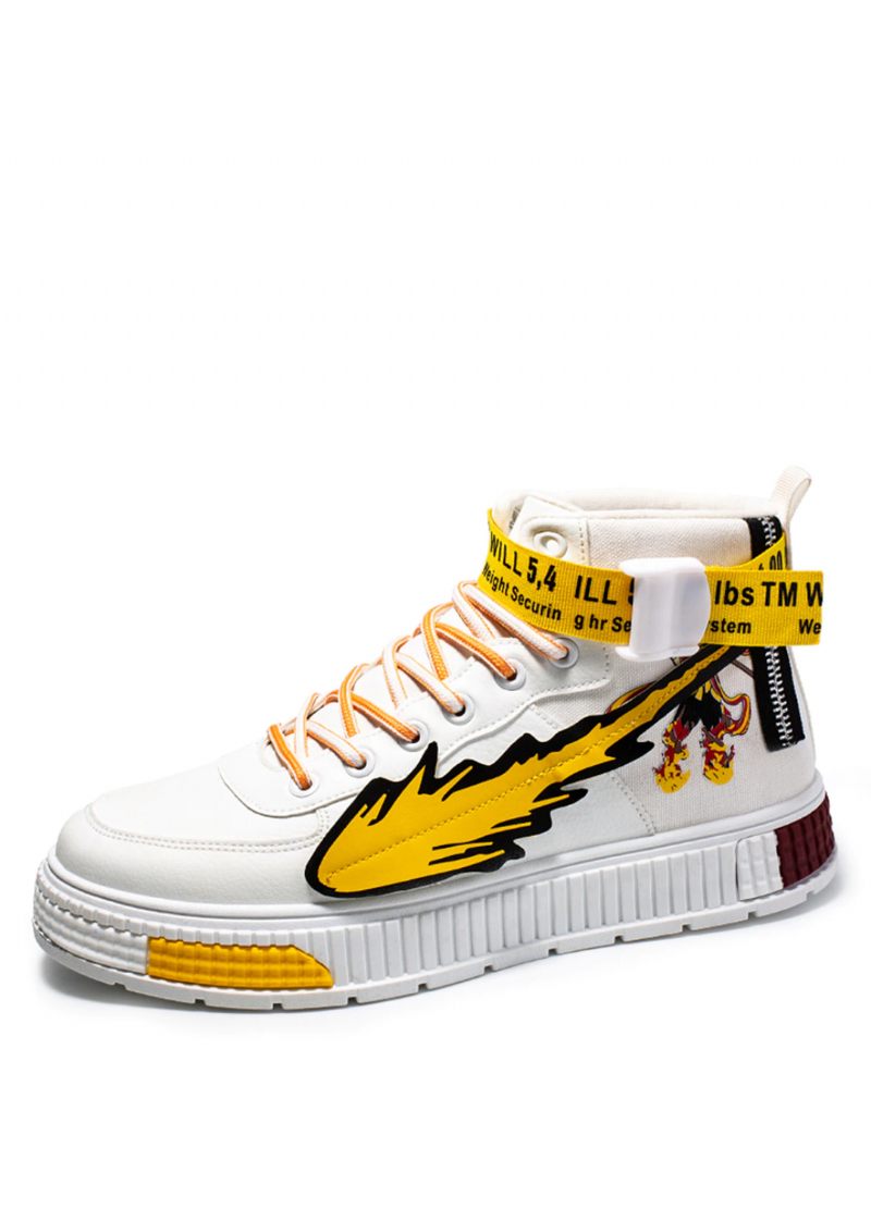 Rhinestone Skateboardskor För Män