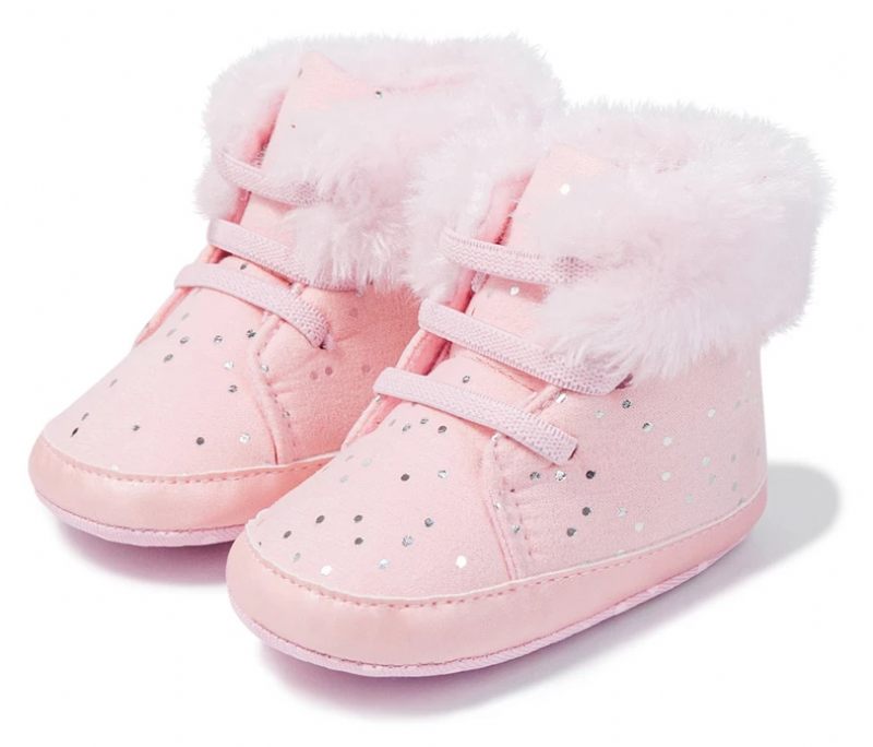 Rhona Baby Flickors Snöstövlar - Rosa päls