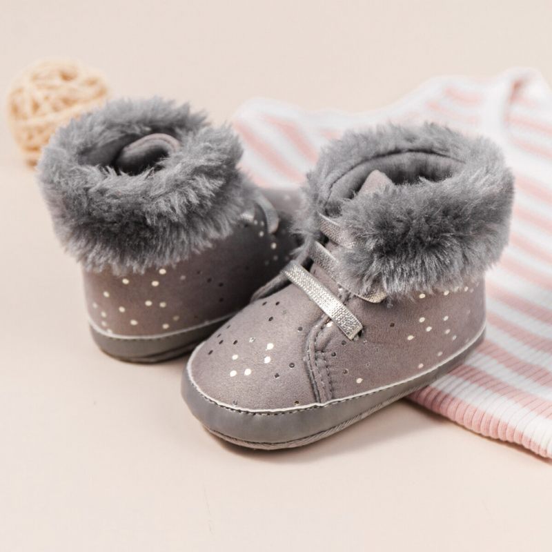 Rhona Baby Flickors Snöstövlar - Rosa päls