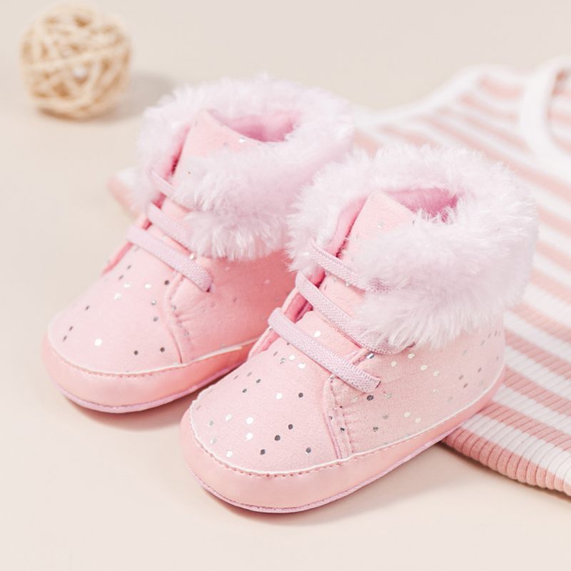 Rhona Baby Flickors Snöstövlar - Rosa päls