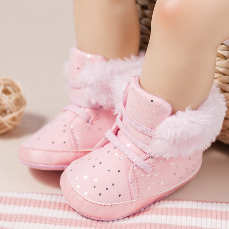Rhona Baby Flickors Snöstövlar - Rosa päls