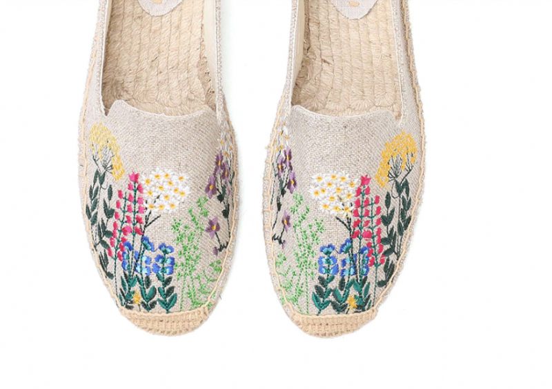 Riani Broderade Espadrilles För Kvinnor - Kaki