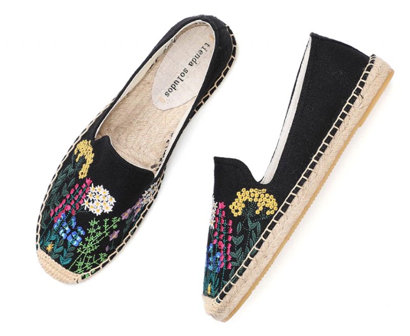 Riani Broderade Espadrilles För Kvinnor - Kaki