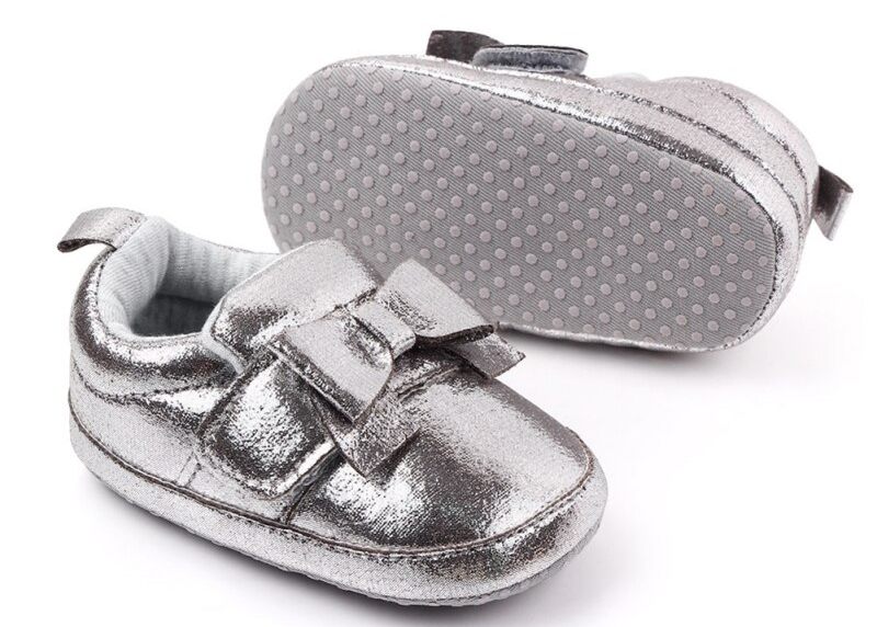 Riri Baby Flickor Casual Sneakers - Silver