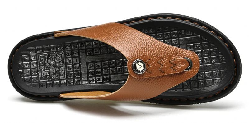 Rivera Casual Flip Flops För Män - Kaffe