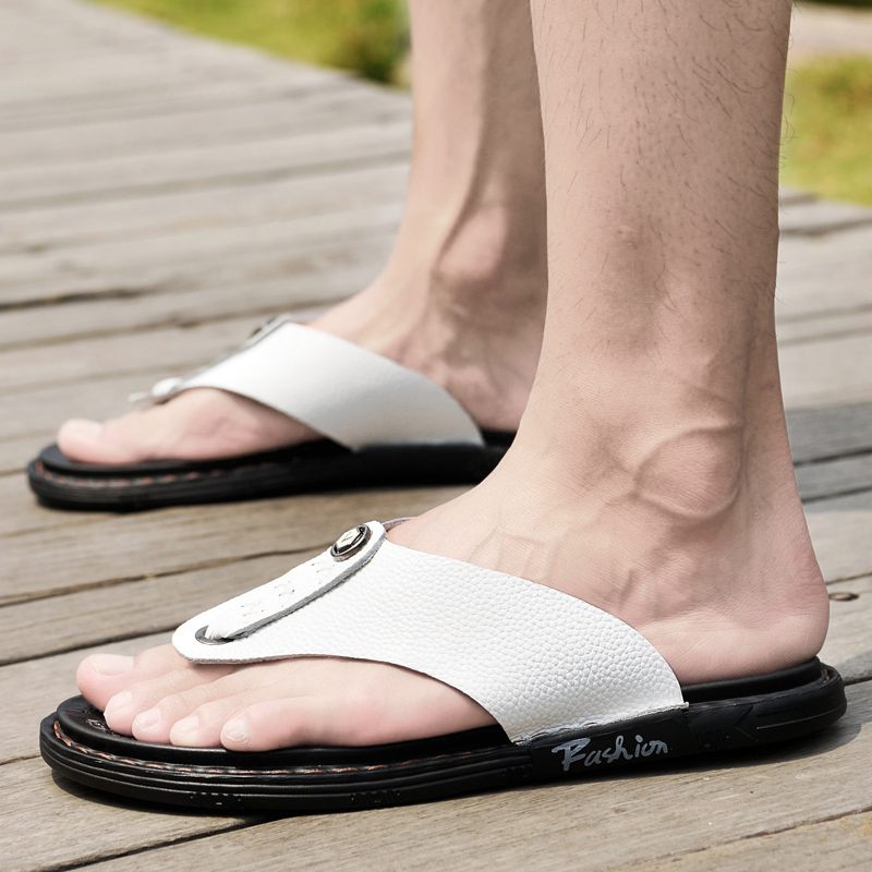 Rivera Casual Flip Flops För Män - Kaffe