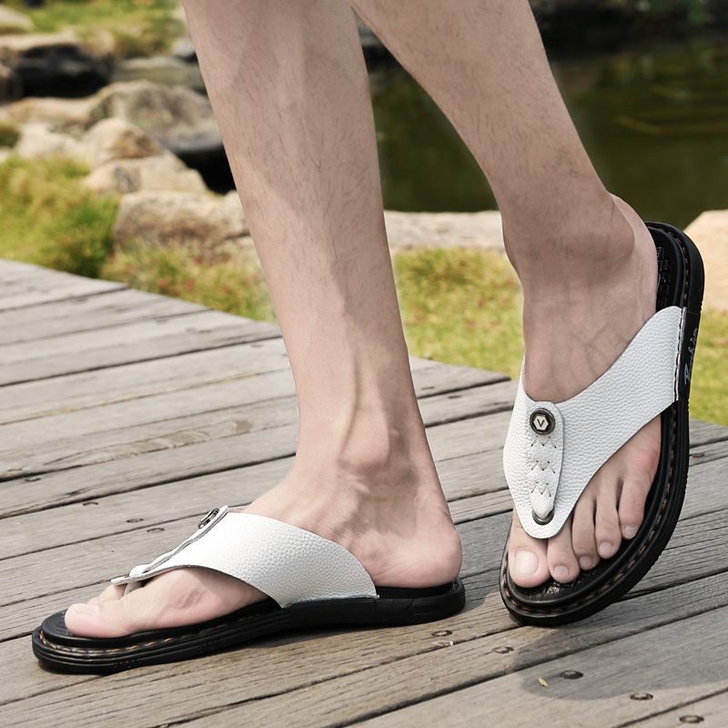 Rivera Casual Flip Flops För Män - Kaffe