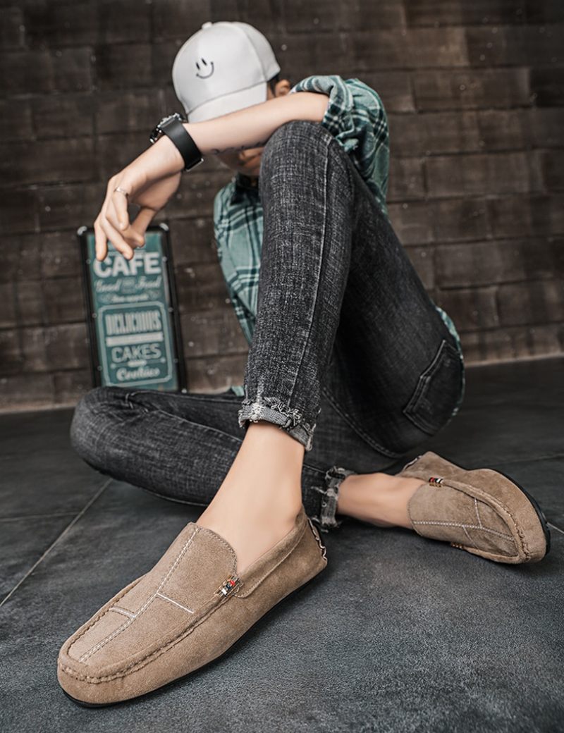 Rodenas Loafers För Män Casual Skor - Brun