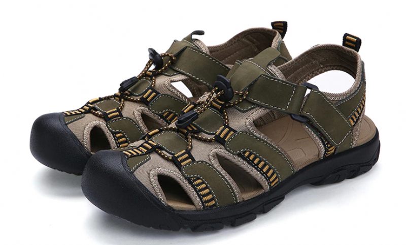 Roger Sommarsandaler För Män - Oliv