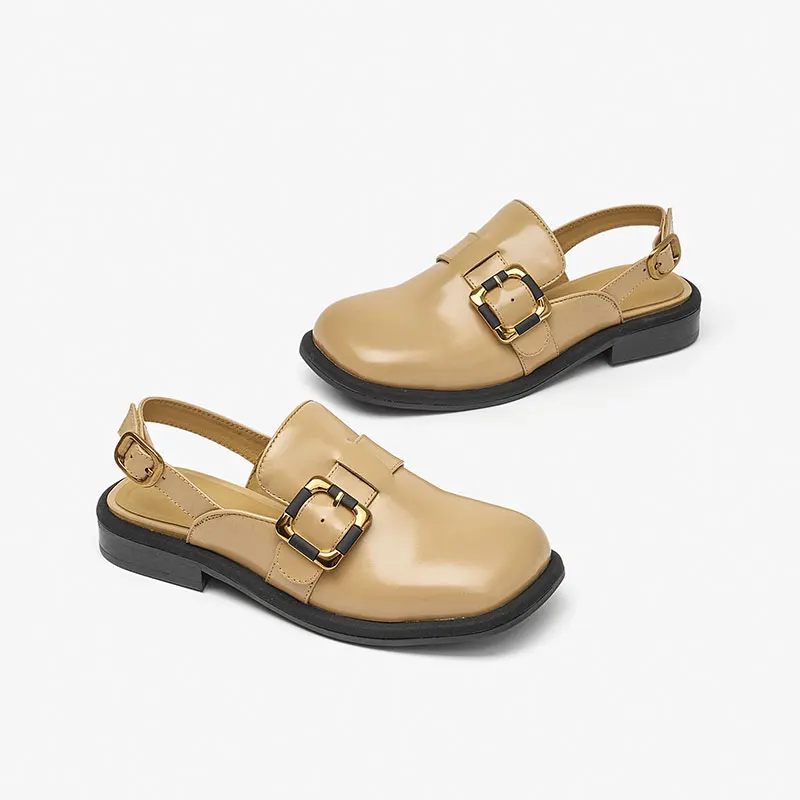 Rolixa Vintage Sandal Med Spänne För Kvinnor - Svart
