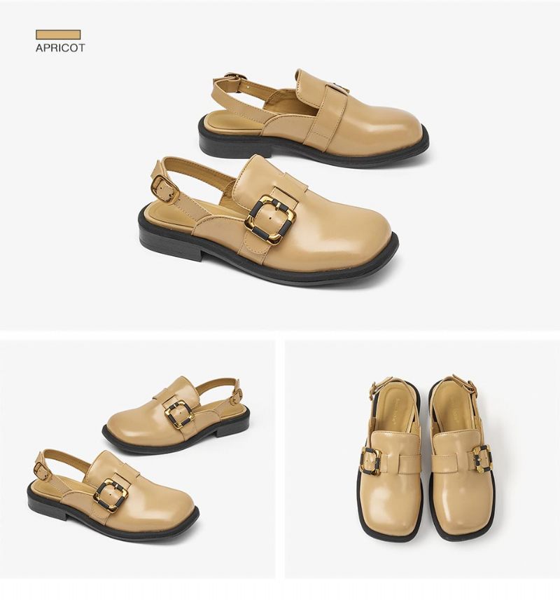 Rolixa Vintage Sandal Med Spänne För Kvinnor - Svart