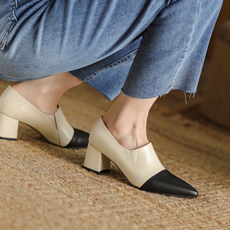 Romelia Dam Pumps Skor - Beige