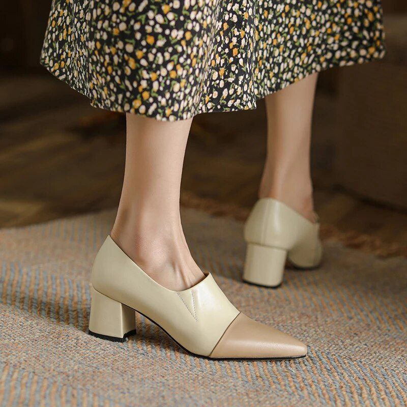 Romelia Dam Pumps Skor - Beige