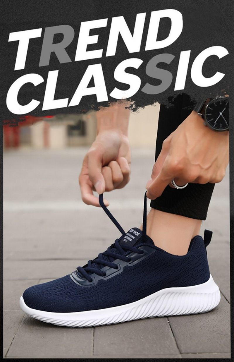 Romelu Lättviktssneakers För Män - Blå