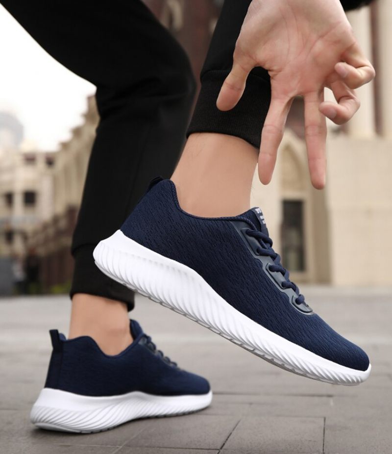 Romelu Lättviktssneakers För Män - Blå