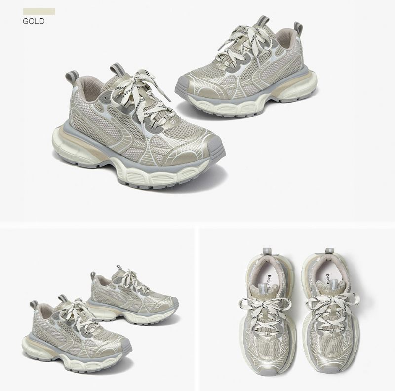 Rosalia Dam Sneakers Som Andas - Guld