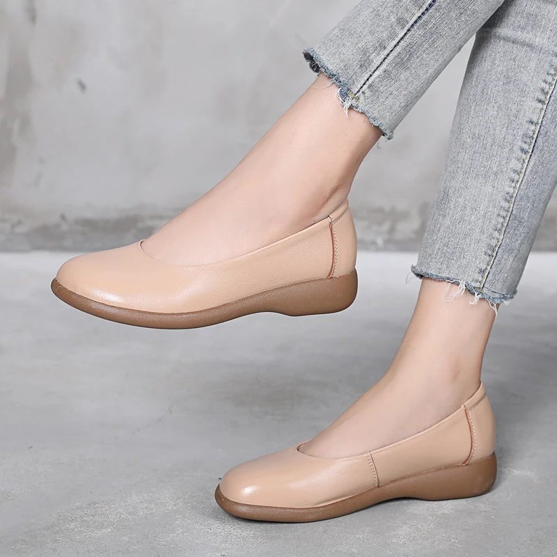 Rosalinda Slip-on Flats För Kvinnor - Beige