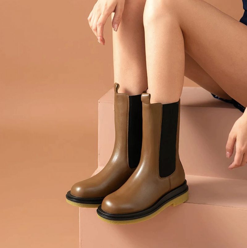 Rosmery Damstövlar Mid Calf - Svart