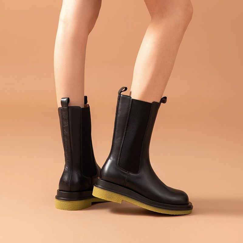 Rosmery Damstövlar Mid Calf - Svart