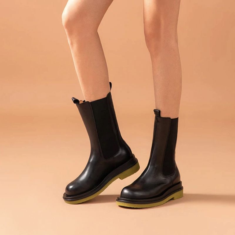 Rosmery Damstövlar Mid Calf - Svart