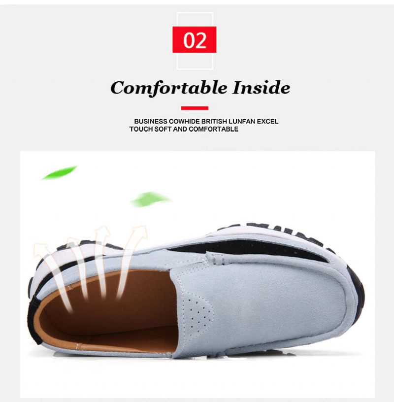 Rosner Slip-on Sneakers I Läder För Kvinnor - Grå