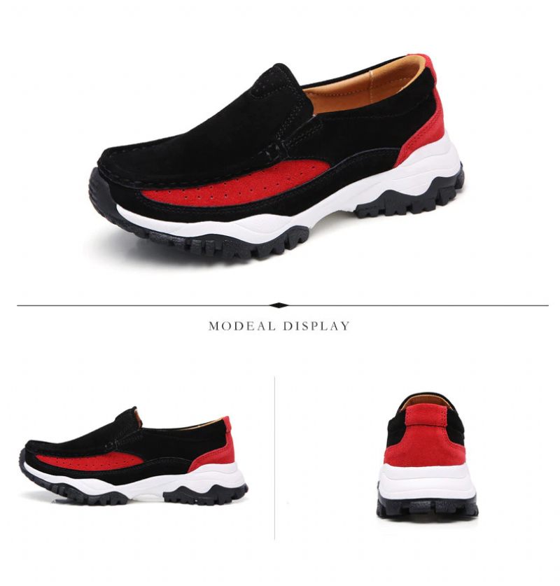 Rosner Slip-on Sneakers I Läder För Kvinnor - Grå