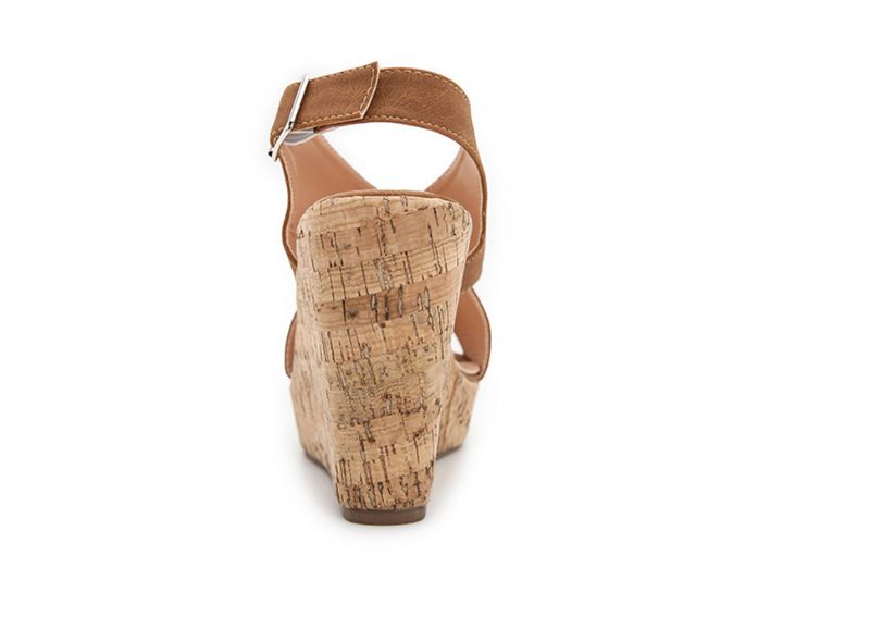 Rousey Wedges - Brun