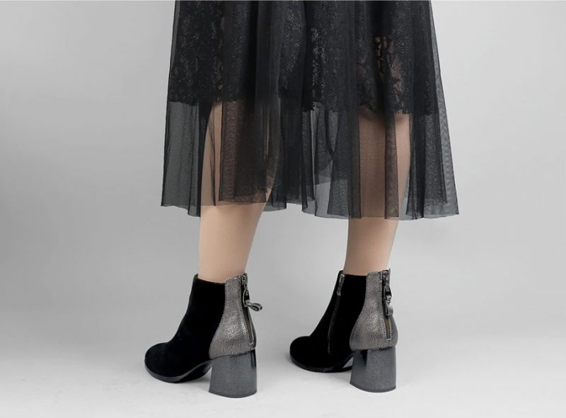 Rowina Booties Ankellängd - Vinröd