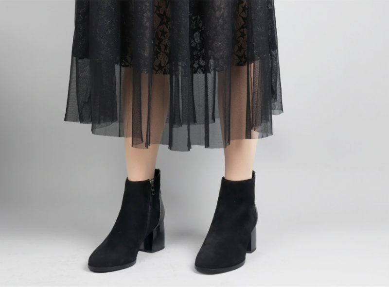 Rowina Booties Ankellängd - Vinröd