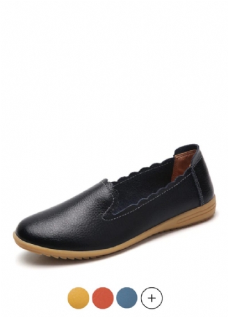 Roxy Casual Loafer Skor I Läder För Kvinnor