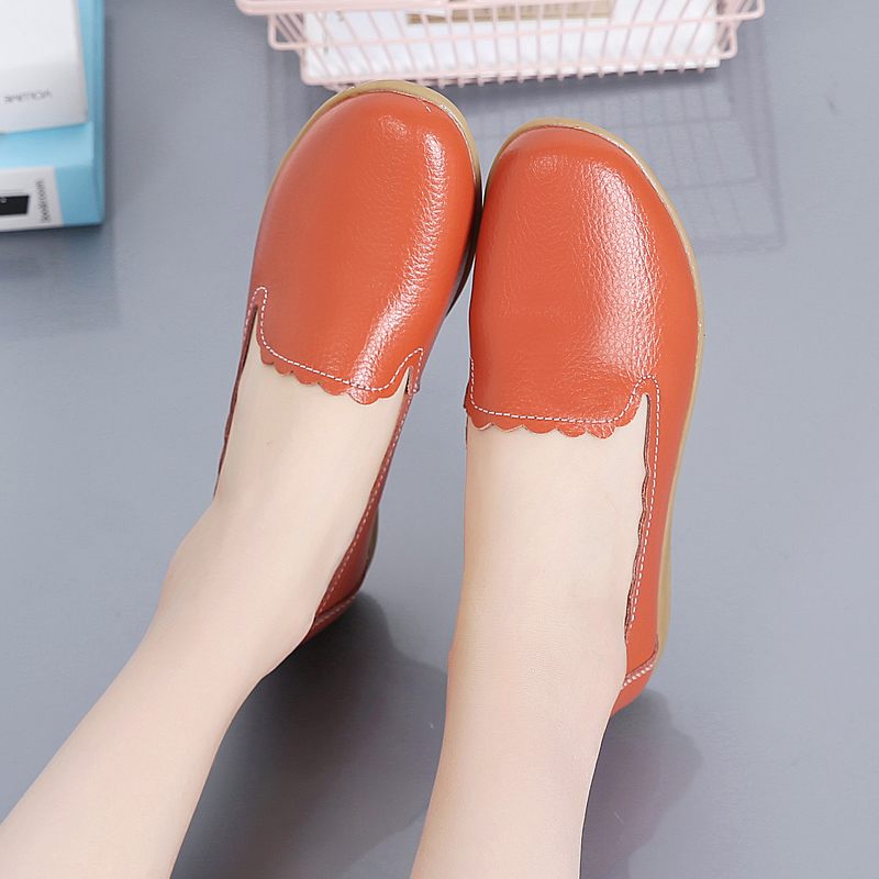 Roxy Casual Loafer Skor I Läder För Kvinnor - Svart