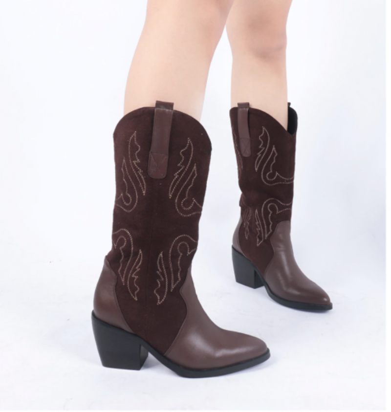 Rubio Boots Mid Calf - Brun