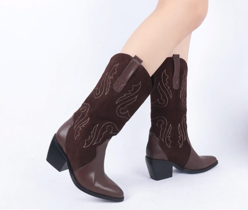 Rubio Boots Mid Calf - Brun