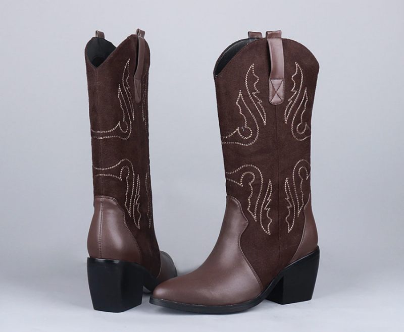 Rubio Boots Mid Calf - Brun
