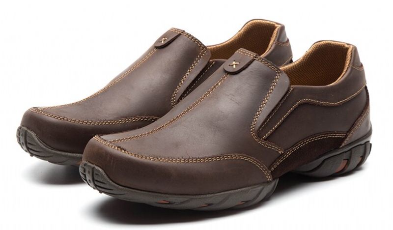 Ruganis Loaferskor För Män - Brun