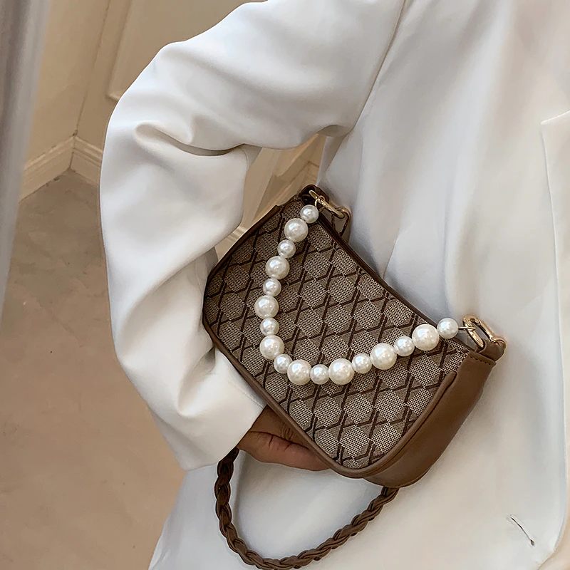Rumy Crossbody-handväska I Läder För Kvinnor - Brun
