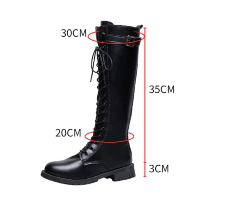 Safiro Boots Knälång - Svart