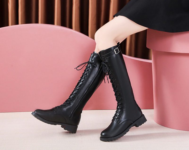 Safiro Boots Knälång - Svart
