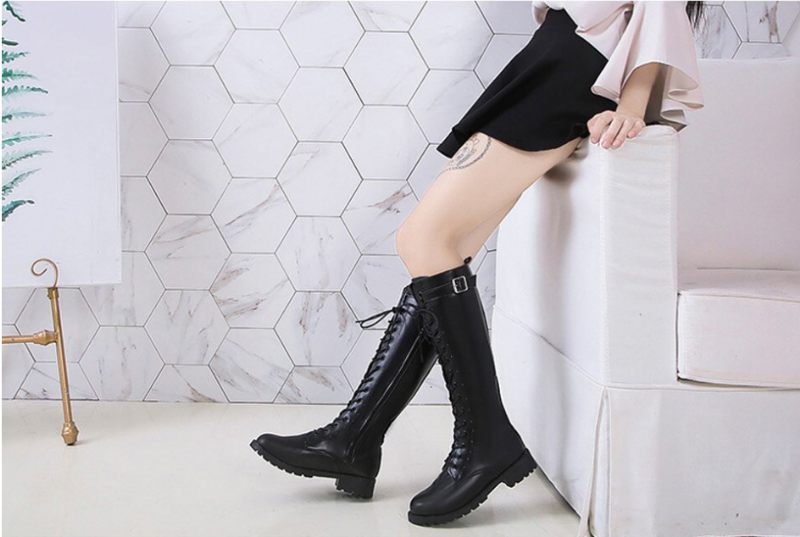 Safiro Boots Knälång - Svart
